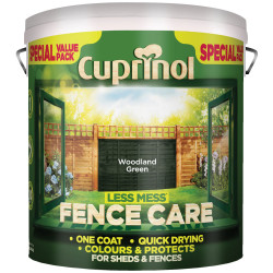 Cuprinol 5194072 Less Mess Fence Care Woodland Green 6 litre