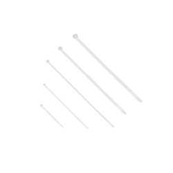 Zestaw opasek kablowych 100szt, kolor naturalny, W zestawie: 2,5x100-20szt, 2,5x200-20szt, 3,6x300-20szt, 4,8x300-20,OR-AE-13207