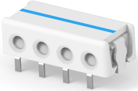 Connector, 4 pole, pitch 0.16 mm, straight, natural, 1-2106489-4