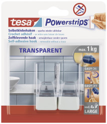 Hak samoprzylepny tesa POWERSTRIPS® 58811-00000-20 2 szt.