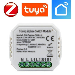Przekaźnik dopuszkowy 2k ZRS2LN LN ZIGBEE TUYA RTX