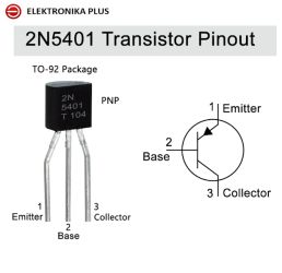 10szt. TRANZYSTOR 2N5401 PNP 0,6A 150V TO92