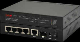 21143524 Switch, 6-port, Gigabit Ethernet, PoE+, SFP