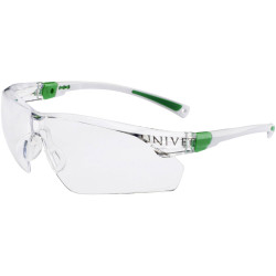 Univet 506U-03-00 506UP Safety Glasses Anti-fog UV White/Green
