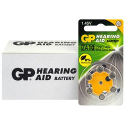 60 x baterie do aparatów słuchowych GP 10 / ZA10 / PR70