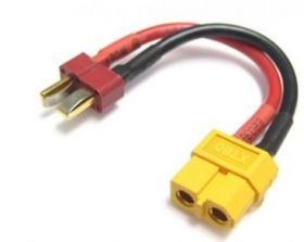 Kabel adapter XT60 żeński - DEAN-T męski 15cm