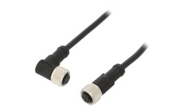 M12a05fl12afrsd001 Kabel Do Czujników/Automatyki 5Pin M12-M12 1M Wtyk Wtyk