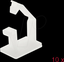 60250 Cable holder with retainer clip, self-adhesive, natural