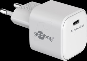 65332 USB charger, 45 W, 1x USB-C (PD), GaN, white