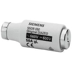 Bezpiecznik butelkowy 50A gwint M18 gG Siemens 690V