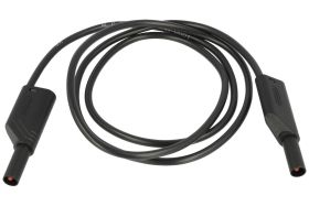 Przewód pomiarowy; MLS WS 100/2.5 SW 934088100; 2x wtyk bananowy; 4mm; 1m; PVC; 2,5mm2; czarny; 32A; 1000V; Hirschmann