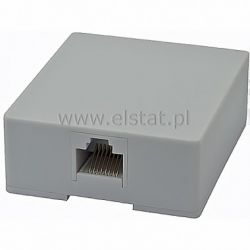 Gniazdo telef. 8p8c 1 wejście; przykręcany