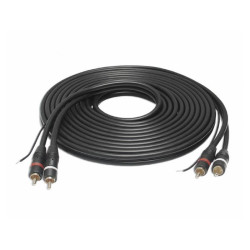 Kabel 2xRCA + Kabel ster. 7,5m do wzmacniacza wtyki złocone
