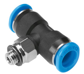 Złączka pneumatyczna Wciskane 4 mm Wciskane 4 mm Festo Adapter gwintowany teowy M5 męskie