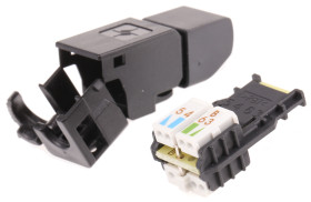 Złącze RJ45 Męski Złącze RJ45 Montaż na kablu Cat6a Telegartner, proste