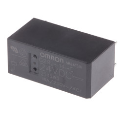 Przekaźnik mocy 24V dc SPDT Omron 400mW, montaż PCB 1440Ω Otwór przezierny