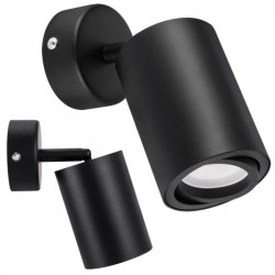 Lampa kinkiet oprawa ścienno-sufitowa BEMOL SPT regulowany spot 03534 GU10 czarny STRUHM