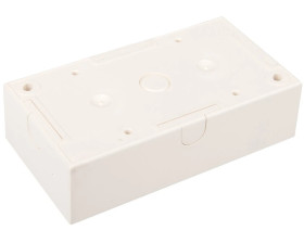 Berker/B.Kwadrat Puszka natynkowa podwójna kremowa 5310429902