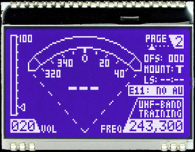 Graphic display, 128 x 64 character, STN, viewing area: 51 x 31 mm, EA DOGM128B-6