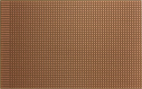 Circuit board, 100 x 160 mm, pitch 2.54 mm, single sided, FR2 hard paper, Cu 35 µm, 720