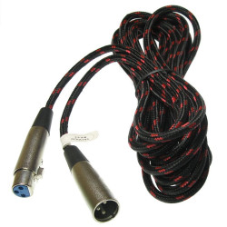 Kabel mikr.3m wtXLR3p gn.XLR3p profesjonalny stereo