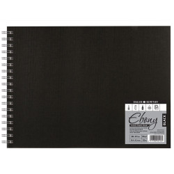 Daler-Rowney Ebony Wb Sketch book Landscape Black Paper 160gsm 40Sh