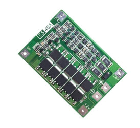Moduł BMS PCM PCB 3S - 12,6V - 40A - wer. BALANCE ładowania i ochrony ogniw Li-Ion do ogniw 18650