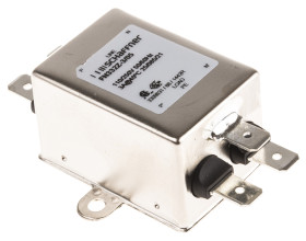 Filtr EMI 3A 1-fazowy 250 V AC 400Hz 2 mH Schaffner Montaż kołnierzowy