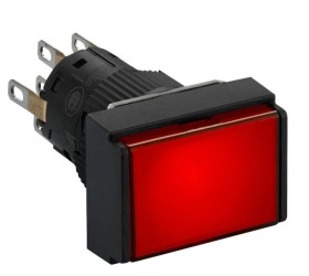 Przycisk z podśw. czerw. prost. O 16, kryty z sam. powr., 24 V, 2OC XB6EDW4B2P
