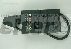 Scart rozg. 3xgniazdo+3CINCH+SVHS z przełącznikiem