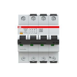 Wyłącznik nadprądowy MCB, Typ K, 3+N, 20A, 415V, ABB, S300P