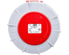 Gniazdo przenośne 63A 4P 400V czerwone IP67 POWER TWIST 234-6