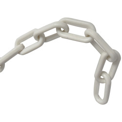 Faithfull FAICHPLW812C Plastic Chain 8mm x 12.5m White