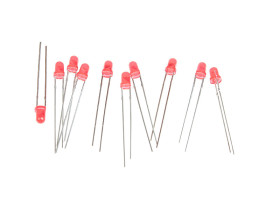 DIODA LED 3mm CZERWONA matowa (10 szt) /30