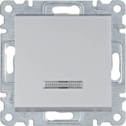 Lumina Łącznik kontrolny 1-biegunowy srebrny WL0212
