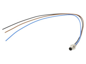 Złącze: M5 gniazdo męskie przewody na panel,wkręcane PIN: 3 1A 09 3105 00 03