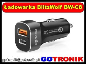 Ładowarka samochodowa BlitzWolf BW-C8 Quick Charge 3.0