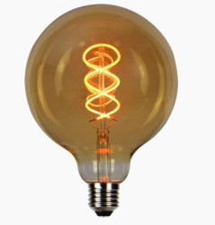 LED line PRIME żarówka LED E27 4W 1800K bardzo ciepła 210lm 220-240V FILAMENT G125 KULA EDISON RETRO VINTAGE ZŁOTA ŚCIEMNIALNA 5