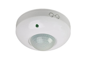 Czujnik ruchu PIR, 360, 1200W, okrągły, natynkowy
