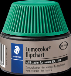488 56-5 Refill station, Lumocolor flipchart marker 356/356 B, green