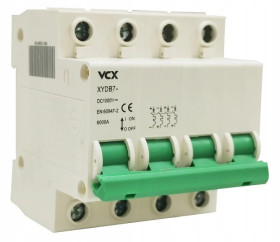 Wyłącznik nadprądowy 4P C 13A 6kA 1000V fotowoltaiczny