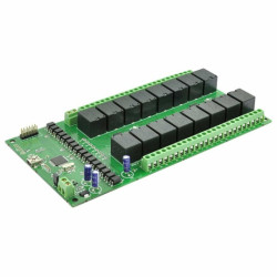 Numato Lab - 16-kanałowy moduł przekaźników 24V 7A/240V + 10 GPIO - USB