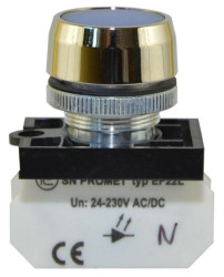 Lampka NEF22 metalowa płaska niebieska W0-LD-NEF22MLD N