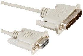 Kabel modemowy ROLINE 9pol. BU - 25pol. ST, 1,8 m
