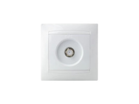 Gniazdo antenowe SAT typu F LUNA, białe