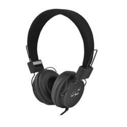 Słuchawki nauszne LTC64 czarne 3,5mm LXLTC64