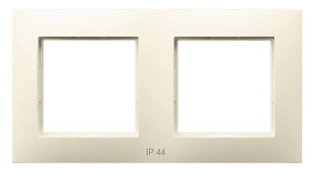 ARIA Ramka podwójna do łączników IP44 ecru RH-2U/27
