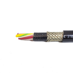 Kabel liczba żył 4 1,5 mm2 Ekranowany Alpha Wire Czarny