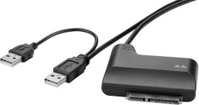 Renkforce dyski twarde/SSD adapter [1x złącze męskie USB-A 2.0 - 1x złącze męskie SATA 15+7-pin] 0.30 m czarny