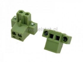 Listwa montaż. kątowa 2-zacisk. żeńska r = 5,08